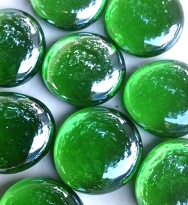 Picture of N65 30MM Green Shiny Glass Gems 