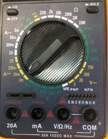 Multimeter Digital DT9206A  dial closeup