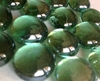 Picture of N07 14MM Green metallic glass gems