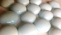 Picture of N23  14MM Pale white opal glass gems