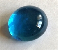 Picture of N44 10MM Cathedral Blue Shiny Glass Gems 