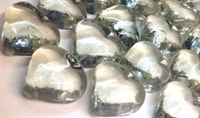 Picture of M76  Clear glass gems heart shaped 16MM thick 
