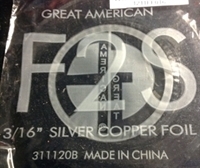 Picture of FF2S  3/16" x 100' Silver Copper Foil 1.25 mil 