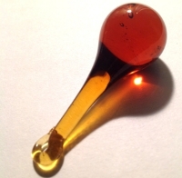  Glass Crystal 50mm Amber Raindrop P101 image4