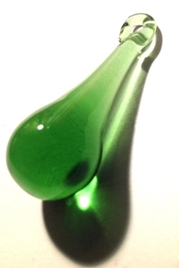  Glass Crystal 50mm Green Raindrop P124 main view