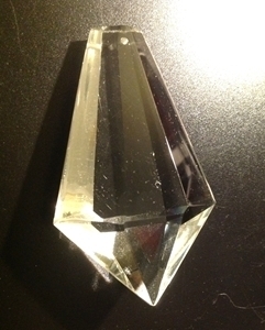 Picture of P44C  76MM  clear Ice Crystal with one mounting hole