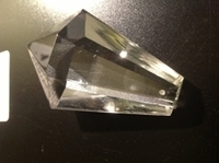 Picture of P44C  76MM  clear Ice Crystal with one mounting hole