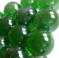 Picture of M56  16MM Light green cathedral shiny glass marbles