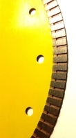 Saw Blade Circular Diamond 9" Super Thin for Granite dbt3769 edge view 