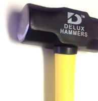 Sledge hammer - 2 pounds with fiberglass handle. head closeup