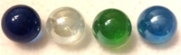 Picture of MN01 9/16" Multi-Colored Transparent Marbles 