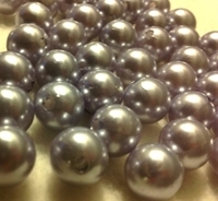 Picture of BD12R12  12mm GRAY round plastic beads