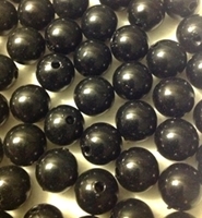 Picture of BD12R14  12mm BLACK round plastic beads