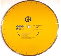 Picture of DW73  18IN Silver Brazed Segmented Saw Blade for Concrete & Marble. "Sandwiched" Blade for "Quieter" Cutting 