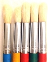 Picture of ART214  bristle hair paint brush 5pc set round style