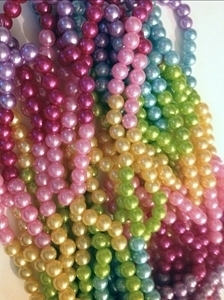 Picture of BD8RRBNK 8MM Rainbow Colors Necklaces 32" - 10pcs