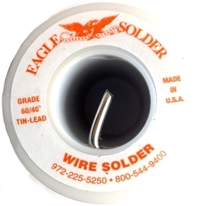 Picture of SE60 Eagle Solder 60/40 Solder 1/8" solid wire for stained glass