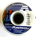 Picture of SA6040   Amerway Sapphire 60/40 Solder 1/8" solid wire for Stained Glass 1 lb spool