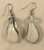 Picture of GP9 Hand Made Fused Glass Jewelry Set-Leaf 