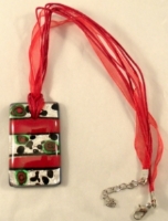 Picture of GP13 Hand Made Fused Glass Jewelry-Rectangle 