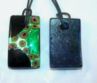 Picture of GP17 Hand Made Fused Glass Jewelry-Rectangle 