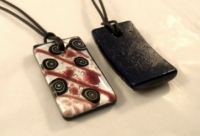 Picture of GP40 Hand Made Fused Glass Jewelry-Rectangle 