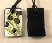 Picture of GP42 Hand Made Fused Glass Jewelry-Rectangle 