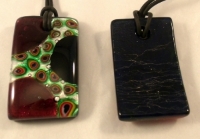 Picture of GP15 Hand Made Fused Glass Jewerly-Rectangle 