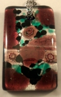 Picture of GP43 Hand Made Fused Glass Jewelry-Rectangle 