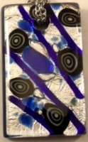 Picture of GP41 Hand Made Fused Glass Jewelry-Rectangle 