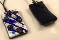 Picture of GP41 Hand Made Fused Glass Jewelry-Rectangle 