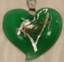 Picture of GP30 Hand Made Fused Glass Jewelry-Heart