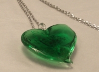 Picture of GP30 Hand Made Fused Glass Jewelry-Heart