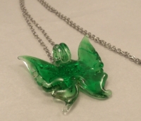 Picture of GP36 Hand Made Murano Fused Glass Jewelry-Butterfly