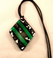 Picture of GP52 Hand Made Fused Glass Jewelry-Triangle 