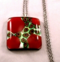 Picture of GP51 Hand Made Fused Glass Jewelry-Square 