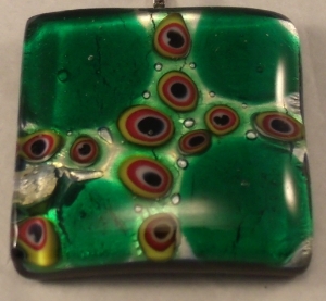 Picture of GP49 Fused Glass Pendant - Square 