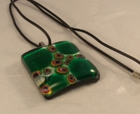 Picture of GP49 Fused Glass Pendant - Square 