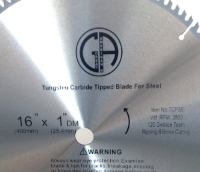 Picture of TCP38 16" 120T Arbor=1" to 5/8" Saw Blade Circular Carbide for STEEL