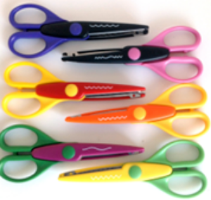 Picture of SC3 6pc Scissors Set 6" paper edgers with pvc carrying case 