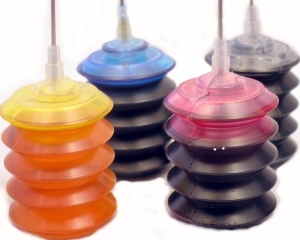 Picture of Printer Ink Refill Kit 4 - 25ml bottles, colors Black, Magenta, Cyan and Yellow